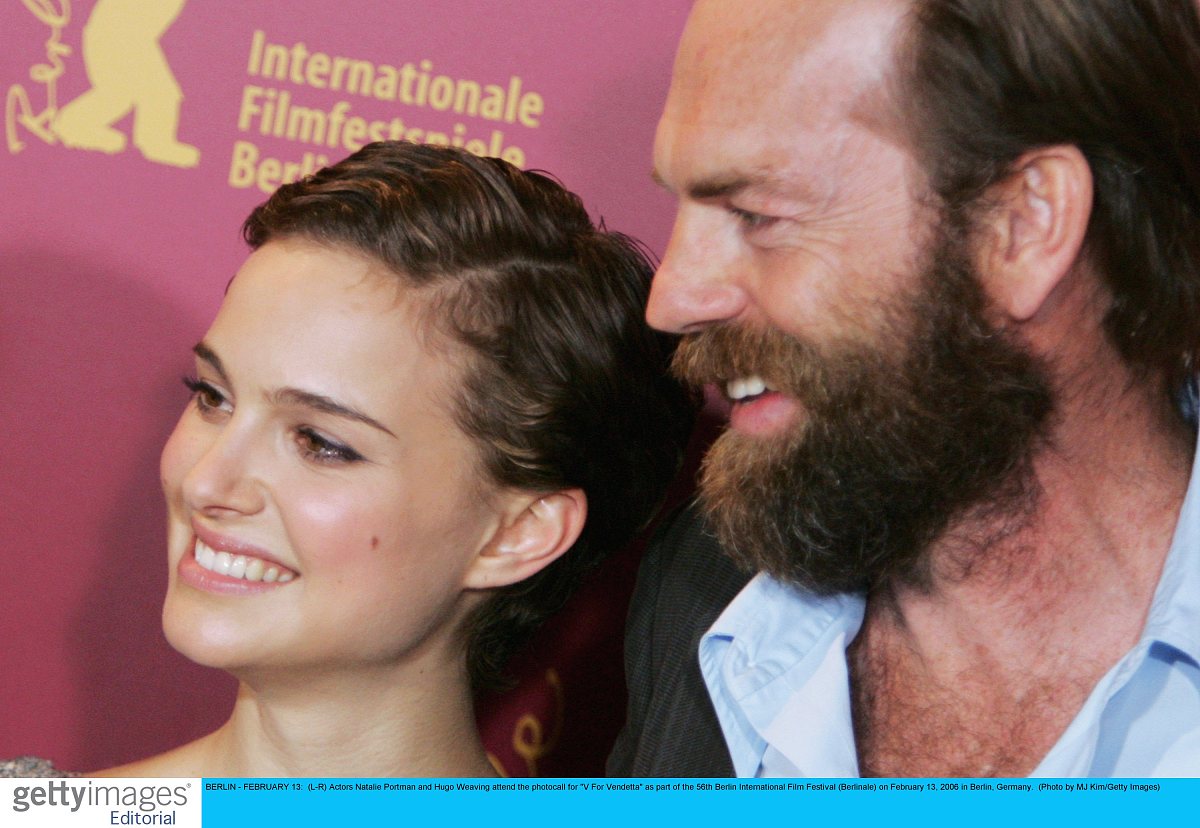 berlin - february 13:  (l-r) actors natalie portman and hugo wea