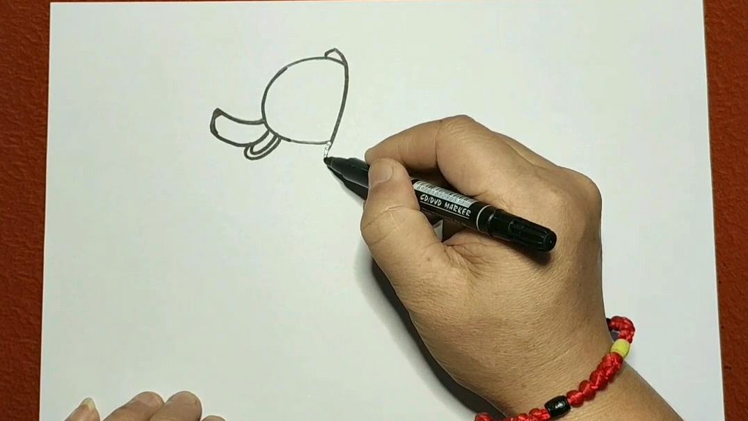 漂亮的鸭妈妈儿童画