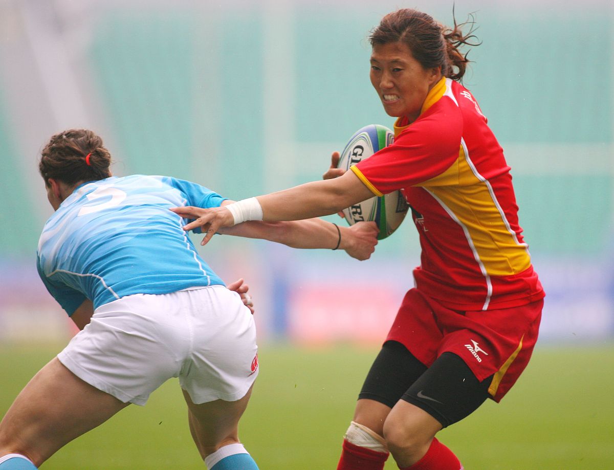 2013年3月30日,广州,2013<strong>世界</strong>女子七人制橄榄球赛,中国5-24英格兰.