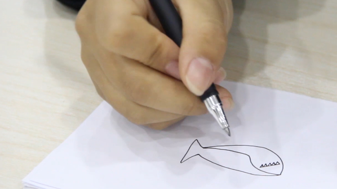 画画入门教程,教你画出一只大鲨鱼