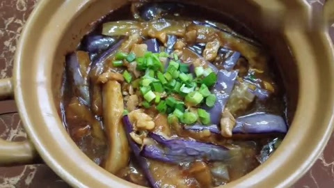 咸鱼茄子煲,广东非常下饭的一道家常菜 简单好吃味道香不可错过