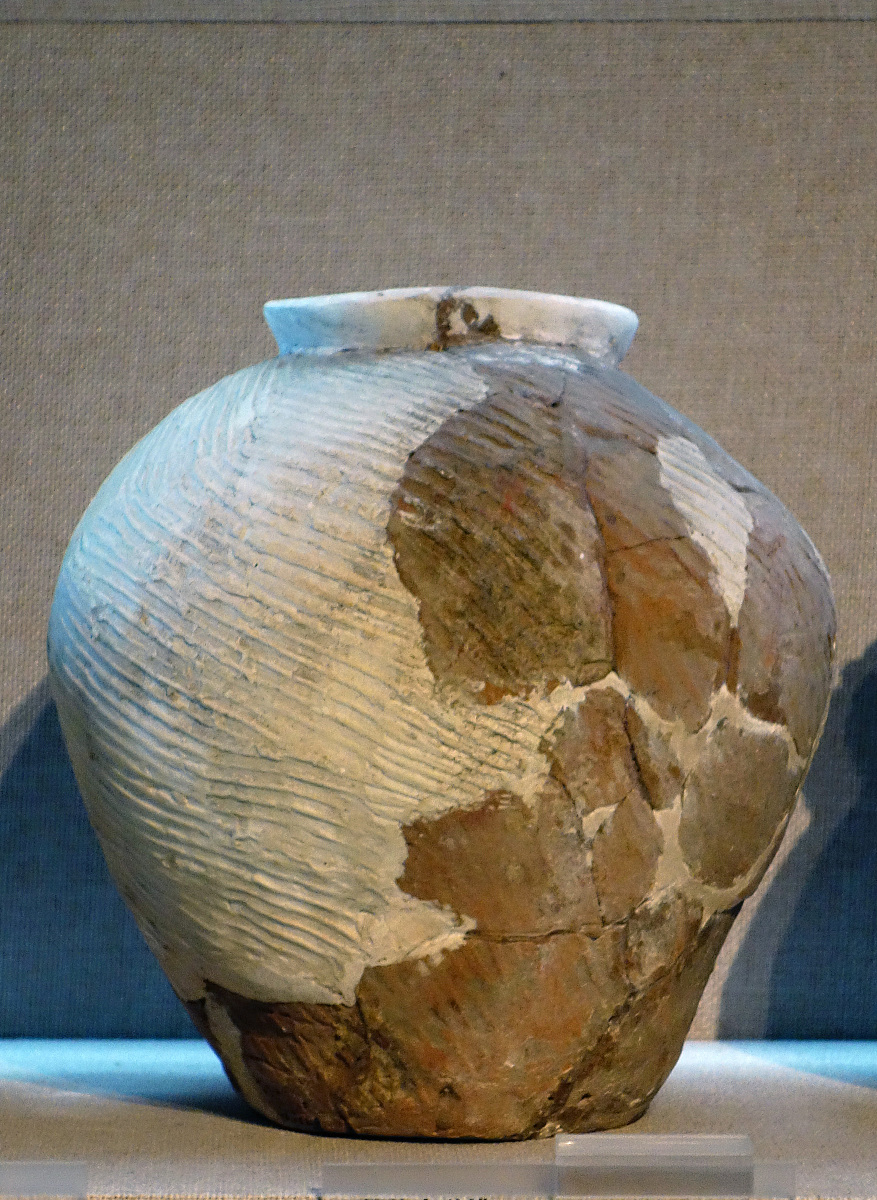 ***_***篮纹夹砂罐,新石器时代,老虎山文化,距今4700-4300年,凉城县老