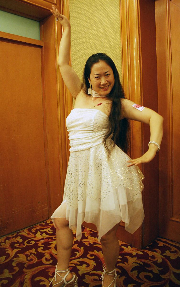2007年8月19日,北京,芙蓉姐姐参加世纪佳缘婚恋网主办的七夕"青春不设