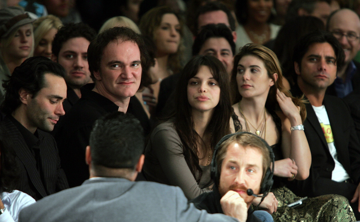 hollywood - february 22:  director quentin tarantino (l) and act