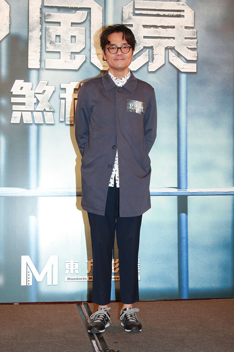 2018年11月22日,香港,明星出席电影《p风暴》杀青宴.林家栋