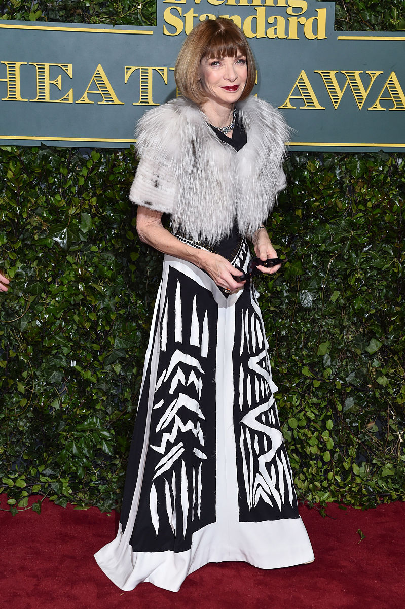 当地时间2017年12月3日,伦敦,晚间标准剧院颁奖礼.anna wintour arriv