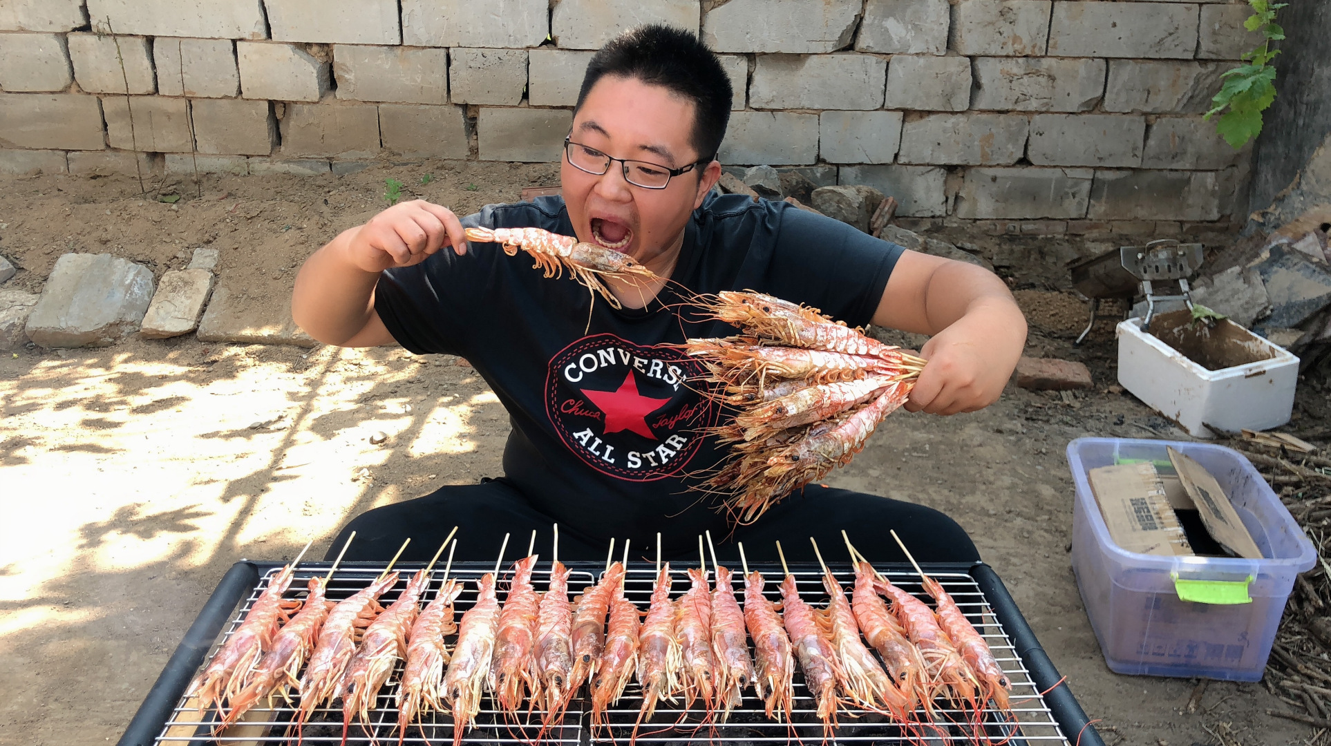 这是我做梦都想吃的阿根廷红虾,粉丝一次寄来四斤,吃过瘾了!