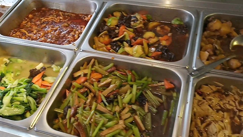 大连也有十块钱的自助快餐?真是意外,看看都有什么菜