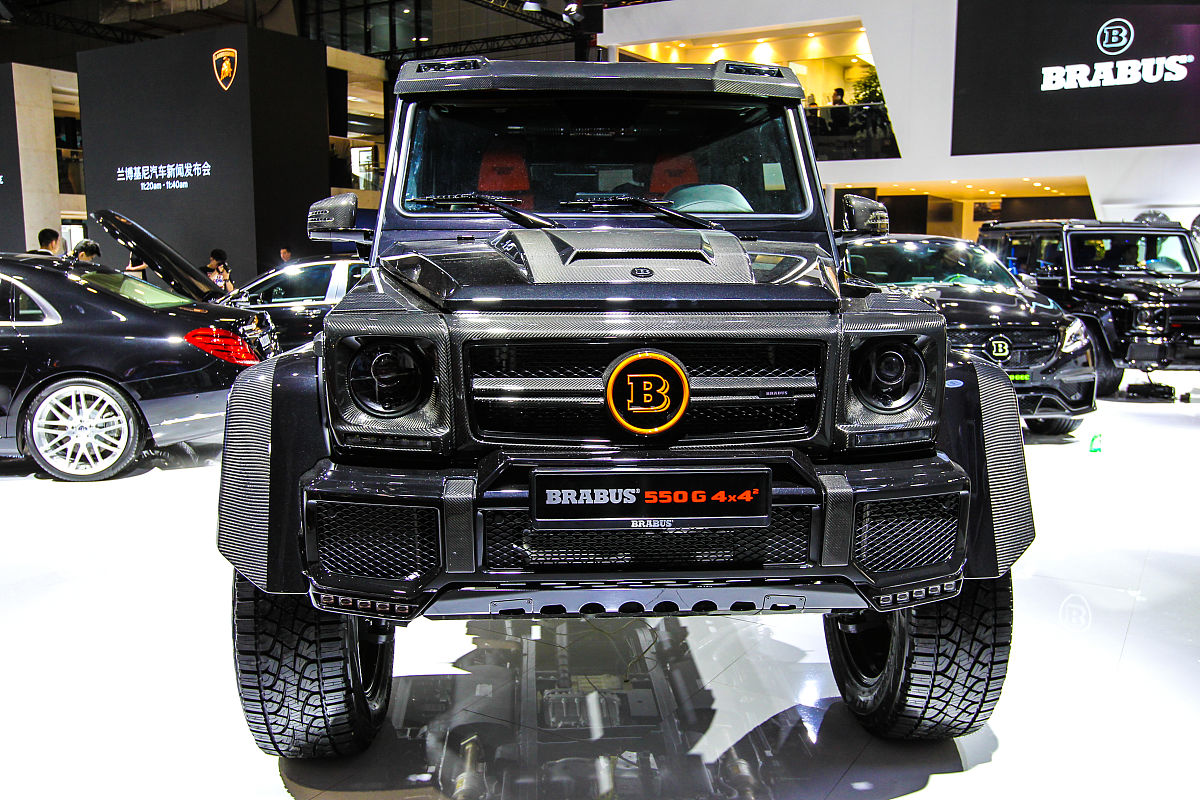 2017年4月18日,上海,上海国际车展, <strong>b</strong>rabus汽车展台,德国brabus品牌是