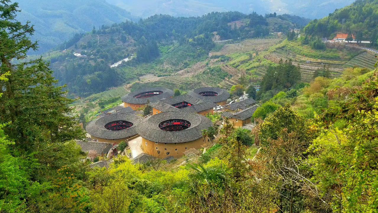 福建土楼四菜一汤