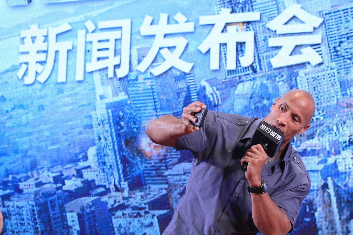 2015年05月28日,北京,电影《末日崩塌》(san andreas)发布会.***_***