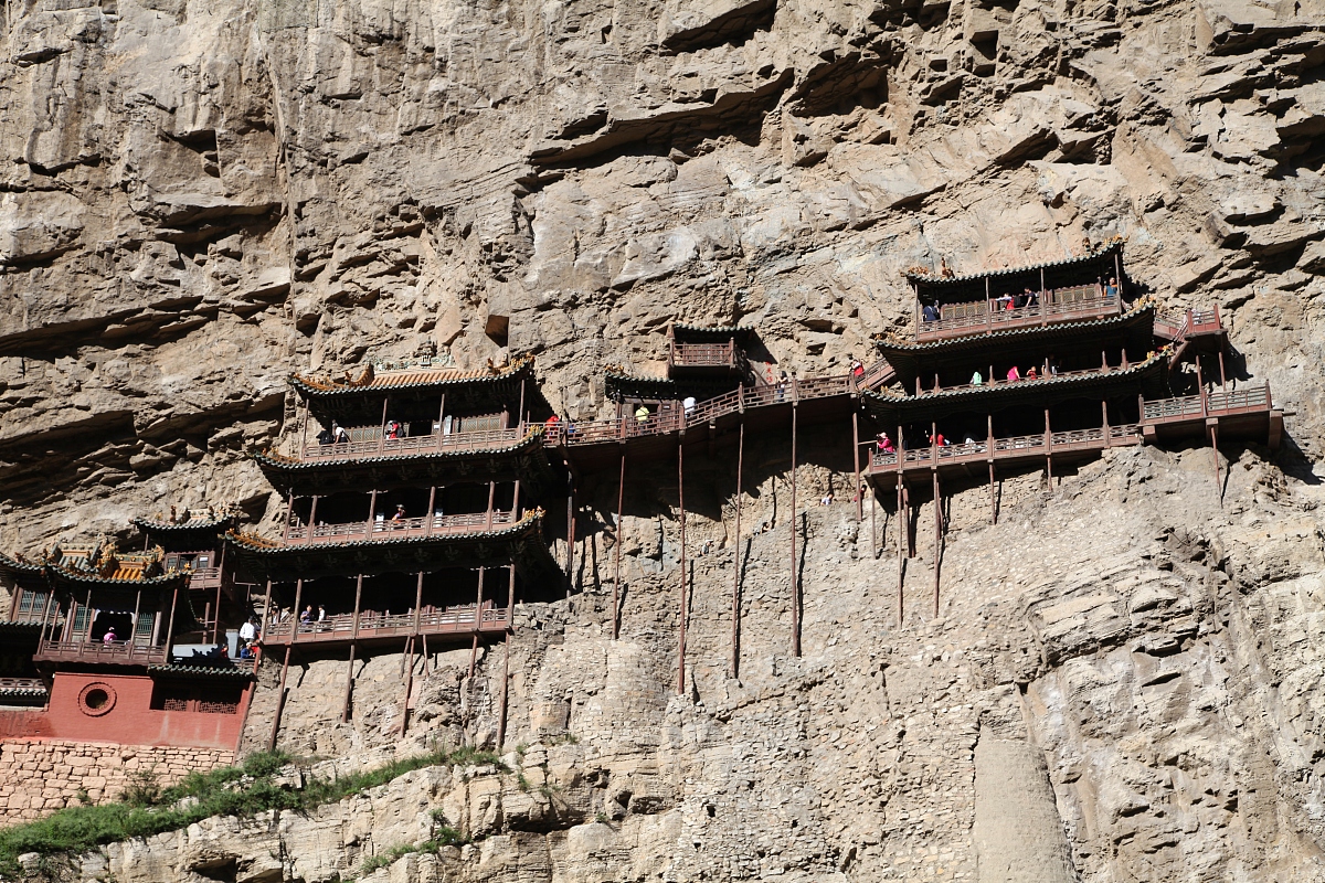 ***_***世界最奇险建筑之一,山西悬空寺