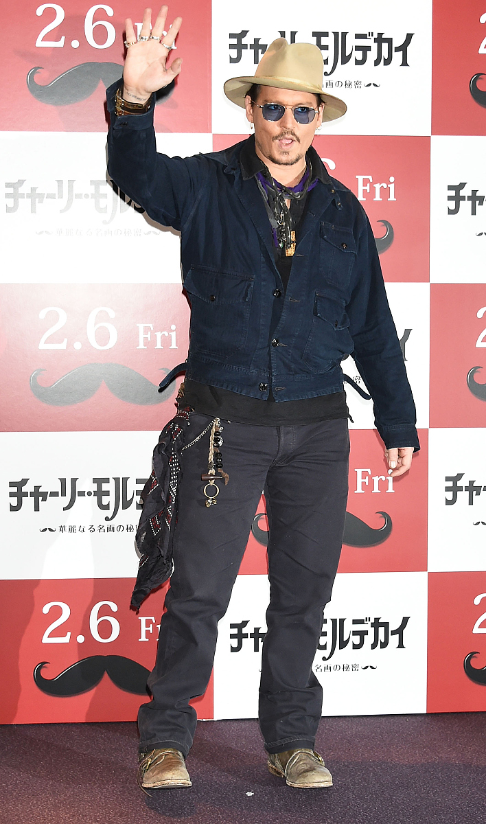 2015年1月28日,日本东京,电影《贵族大盗》发布会举行.***_***tokyo, 