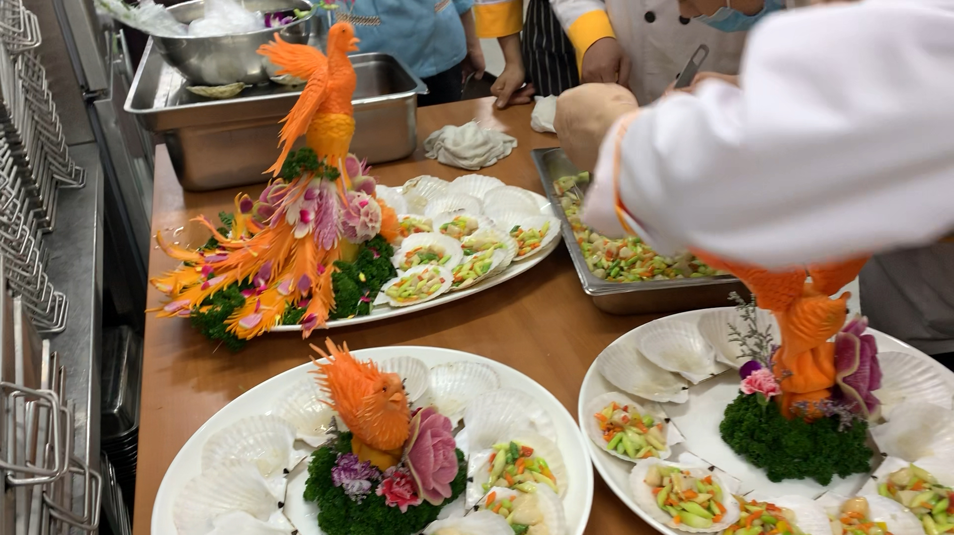 XO酱芦荟元贝,星级酒店工艺菜