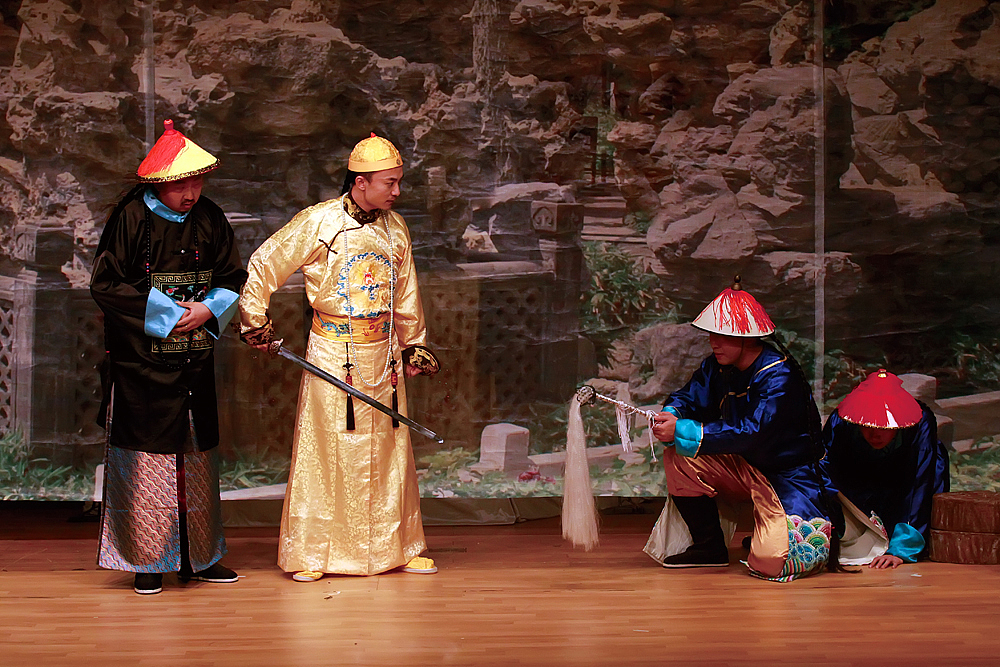 2014年9月5日,天津,宫廷舞台剧《后宫瑾一位》演出.***_***