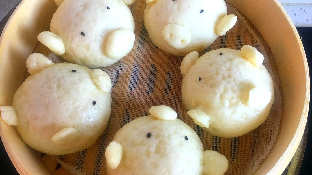 豆沙包最好吃好看的做法,制作简单,软糯香甜,老人孩子都爱吃!