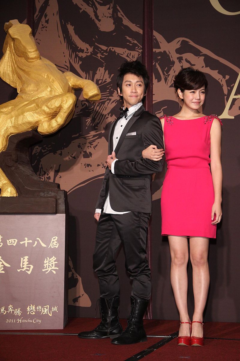 2011年10月4日,台北,新一代女神陈妍希及从搞笑谐星转战电影圈的陈汉