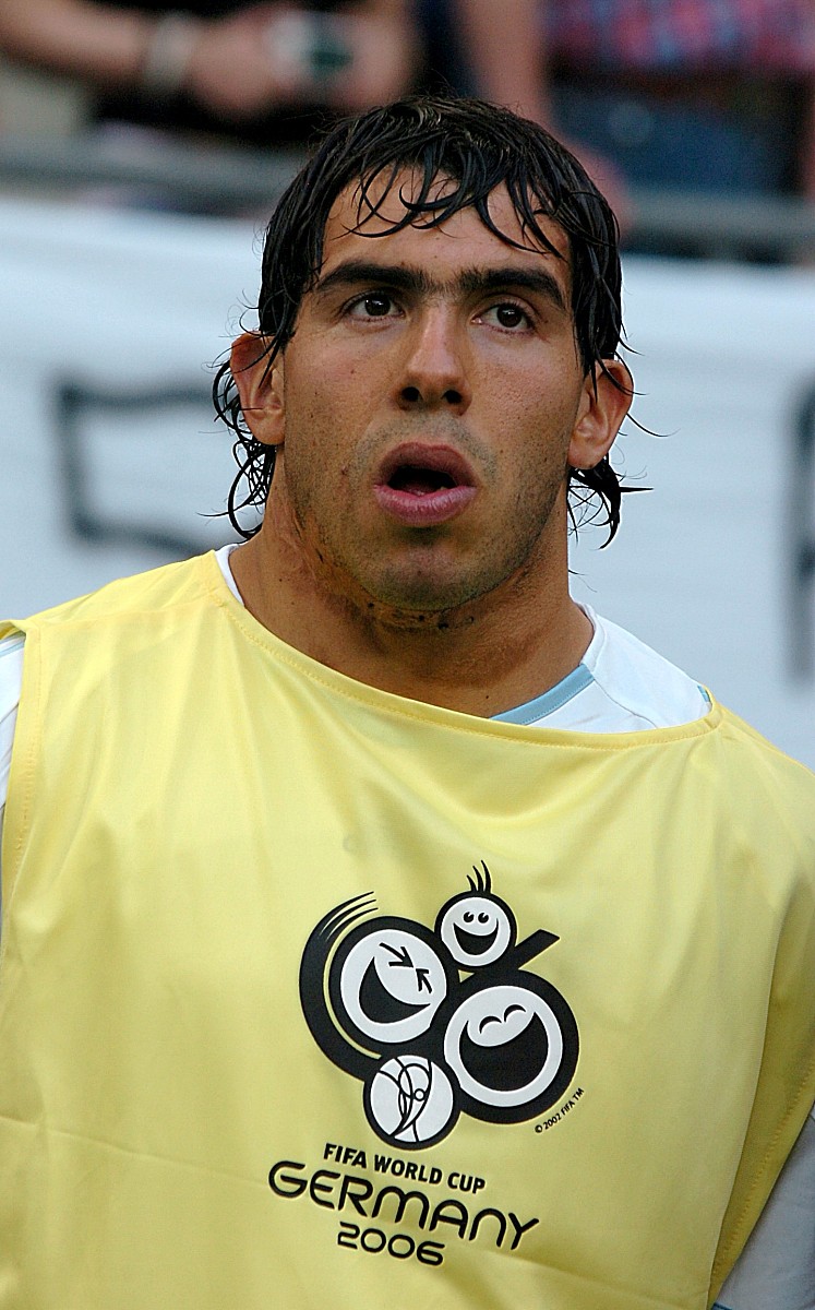 2006年6月10日,世界杯c组,阿根廷2-1战胜科特迪瓦.特维兹  carlos tev