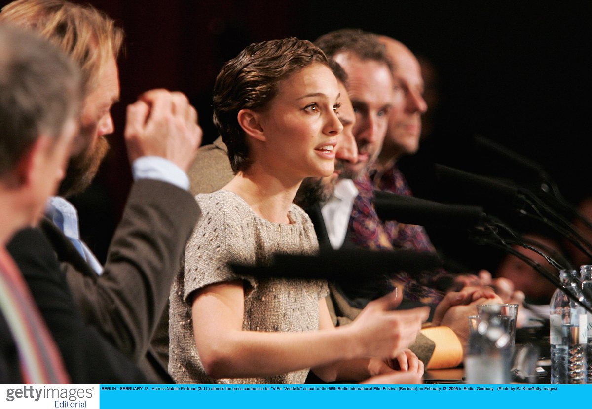 berlin - february 13:  actress natalie portman (3rd l) attends t