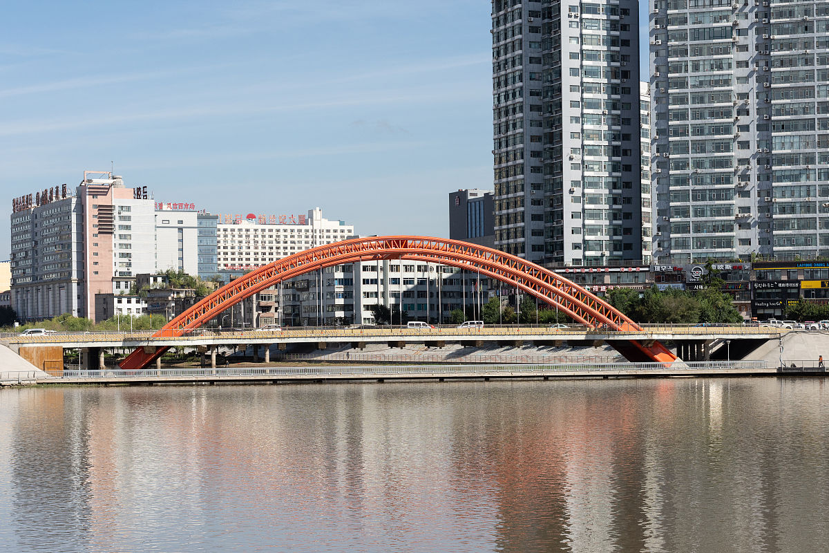 2019年9月12日,吉林省延边州延吉市,彩虹桥.