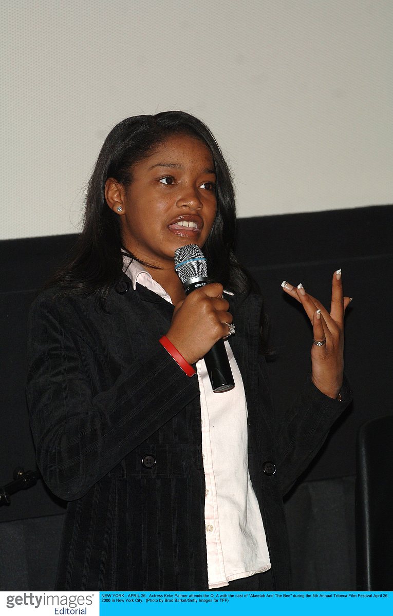 new york - april 26:  actress keke palmer attends the q & a with