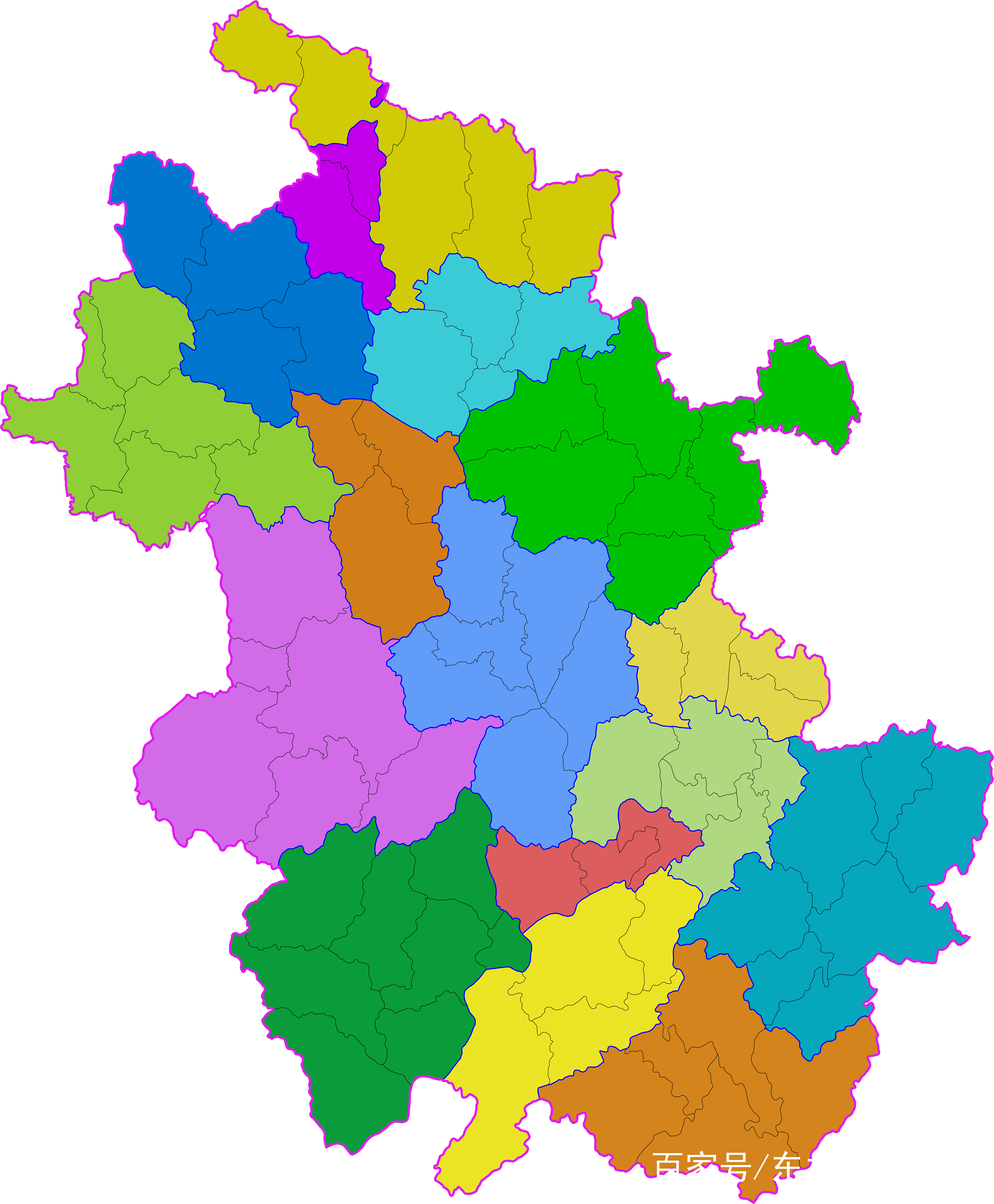 安徽各县(县级市)2018年人均可支配收入分布,