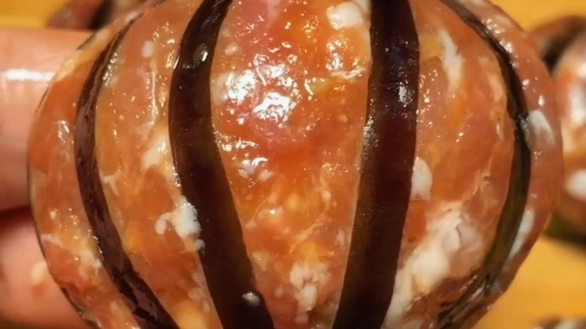 东北菜灯笼茄子,好吃好看,过年回家露一手!
