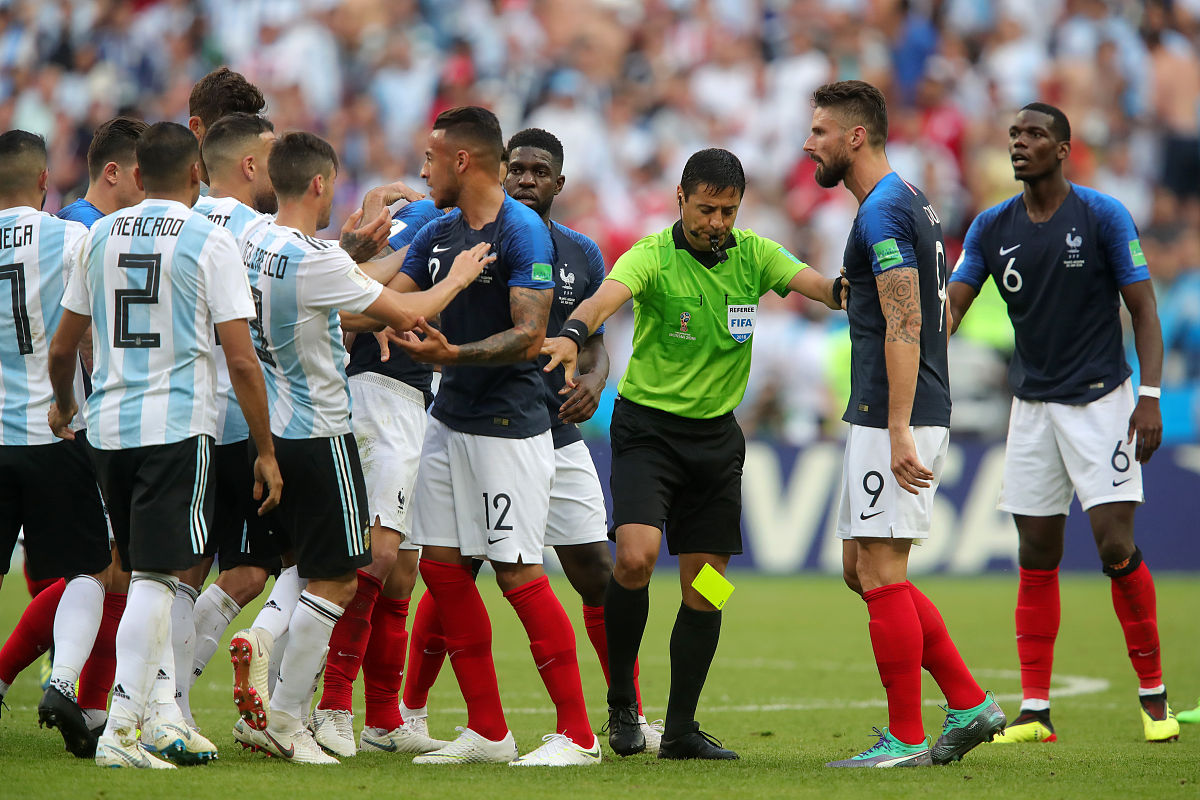 2018年6月30日,俄罗斯,2018俄罗斯世界杯d组,法国vs阿根廷.kazan, rus
