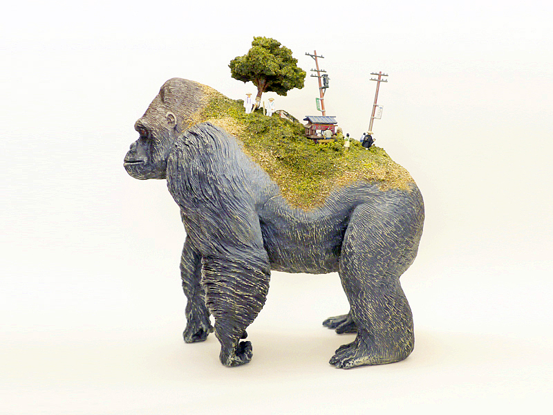 2014年9月11日消息(具体拍摄时间不详),日本艺术家秋叶舞子创作了一系