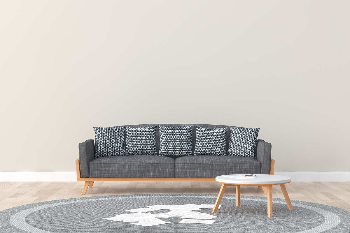 3d rendering room