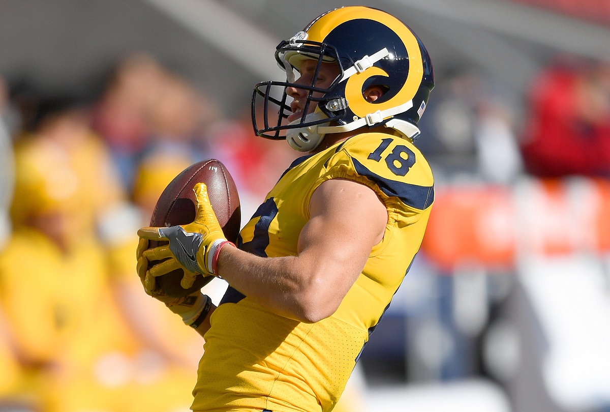 santa clara, ca - september 21:  cooper kupp #18 of the los ange