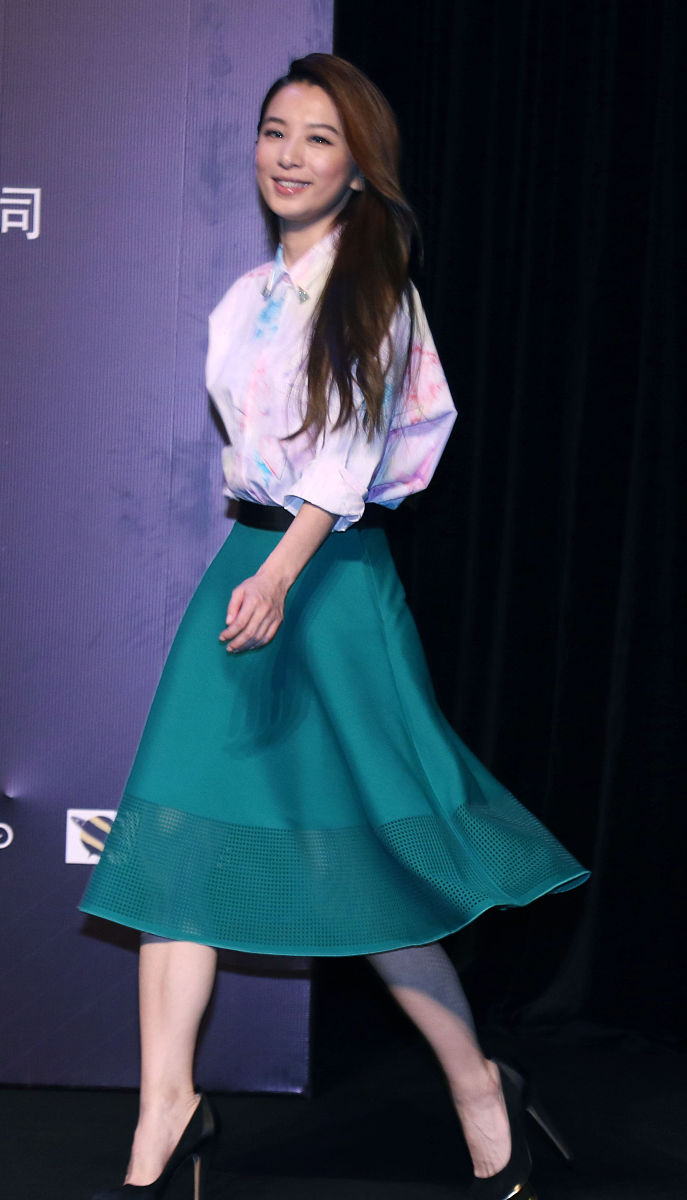 2015年08月30日,上海,s.h.e三人合体出席春浪音乐节发布会. ,  s.h.e 