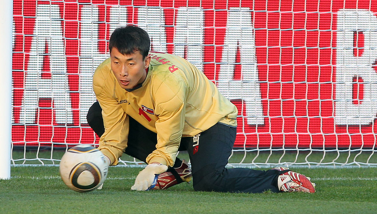 2010年6月14日,南非约翰内斯堡,2010世界杯g组前瞻,朝鲜训练备战.nort