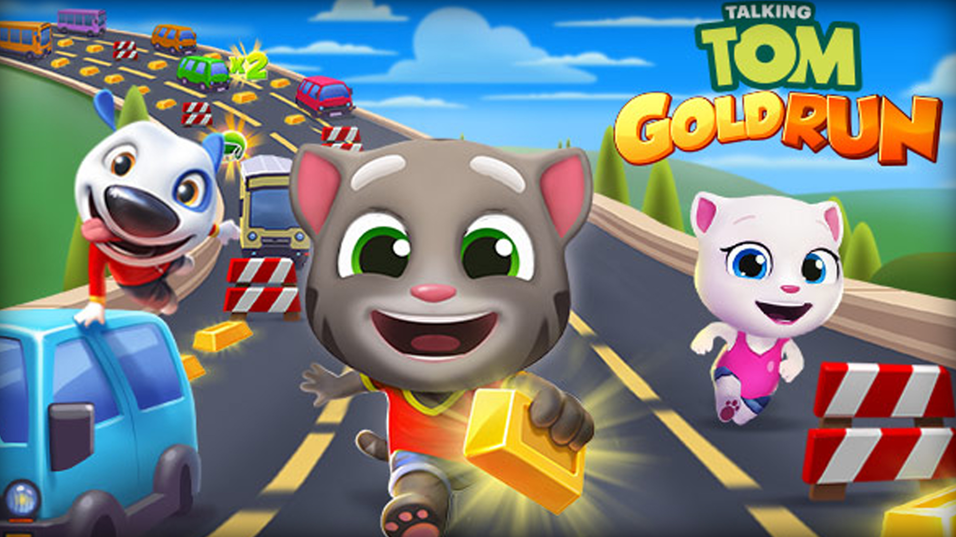汤姆猫黄金跑酷 Talking Tom Gold Run 游戏演练 手游酷玩