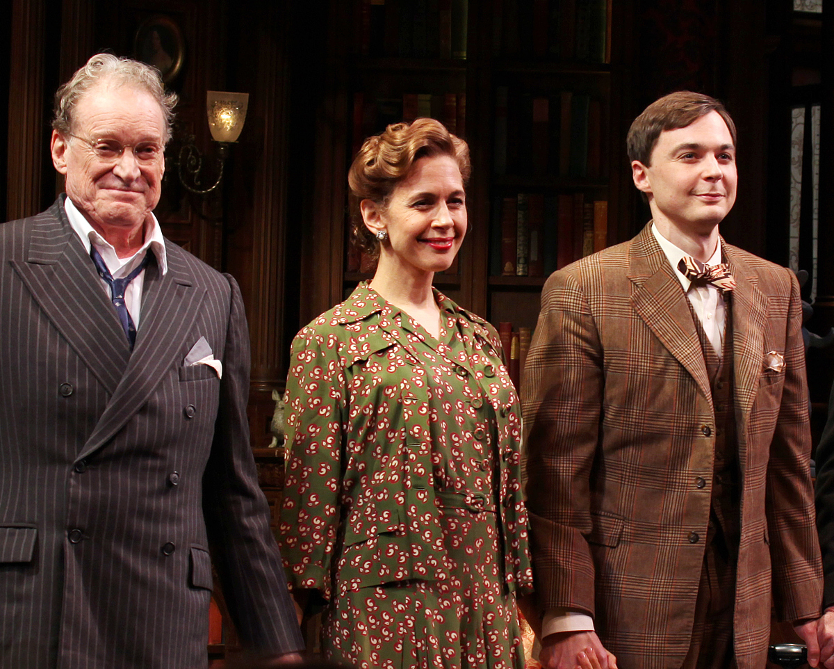 charles kimbrough, jessica hecht, jim parsons pictured at the op