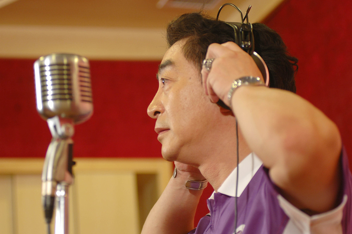 2008年8月23日,北京,奥运公益歌曲《北京欢颂你》录制.六小龄童+++_++