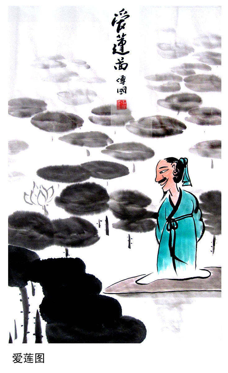 +++_+++国画,学垂纶,插画,中国,水墨 ,漫画, 好奇图,家有千间房, 夜宿