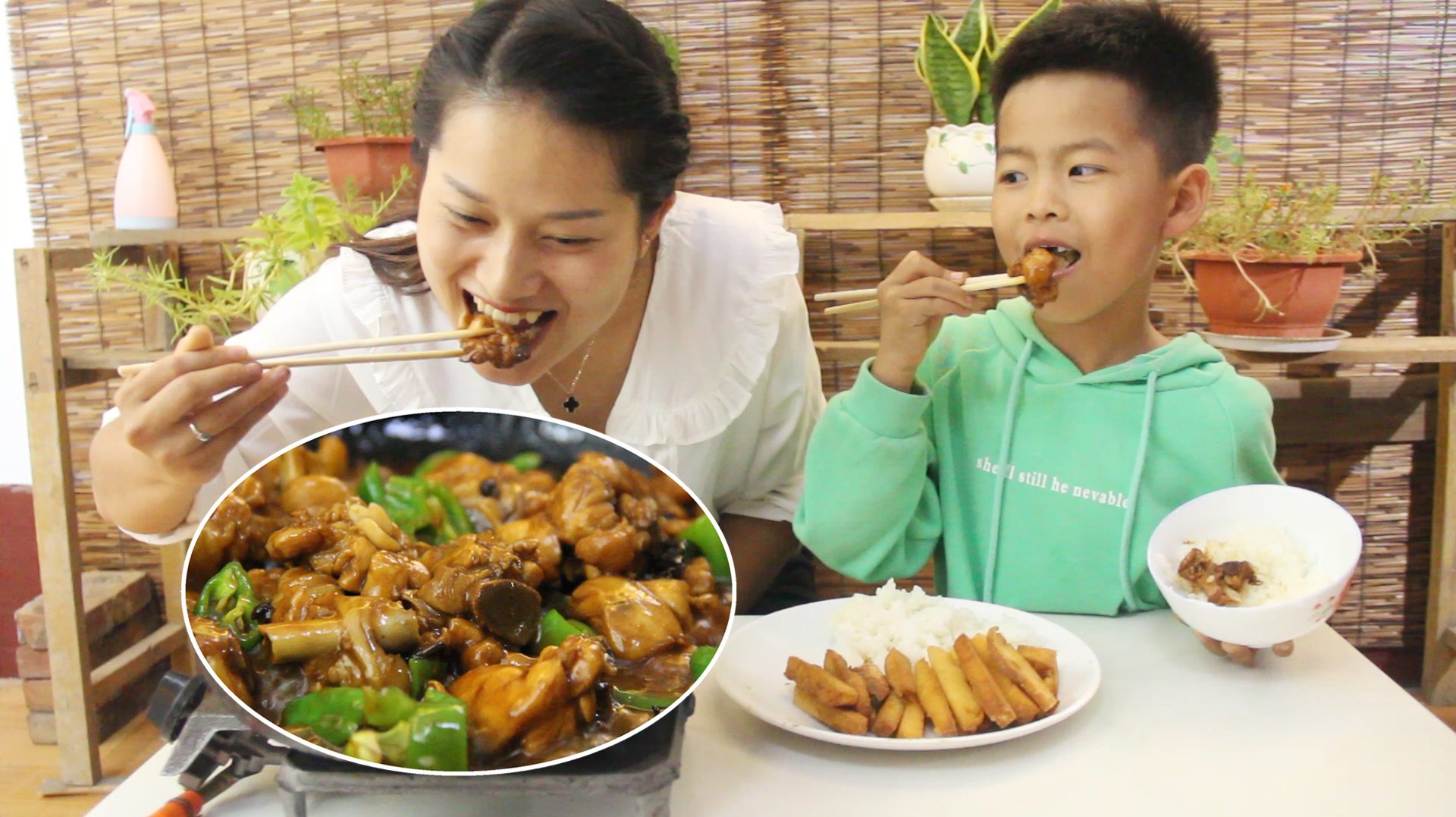 乡村静妹制作地方美食“老虎杠子鸡”,鲜香辣爽,是哪儿的特色?