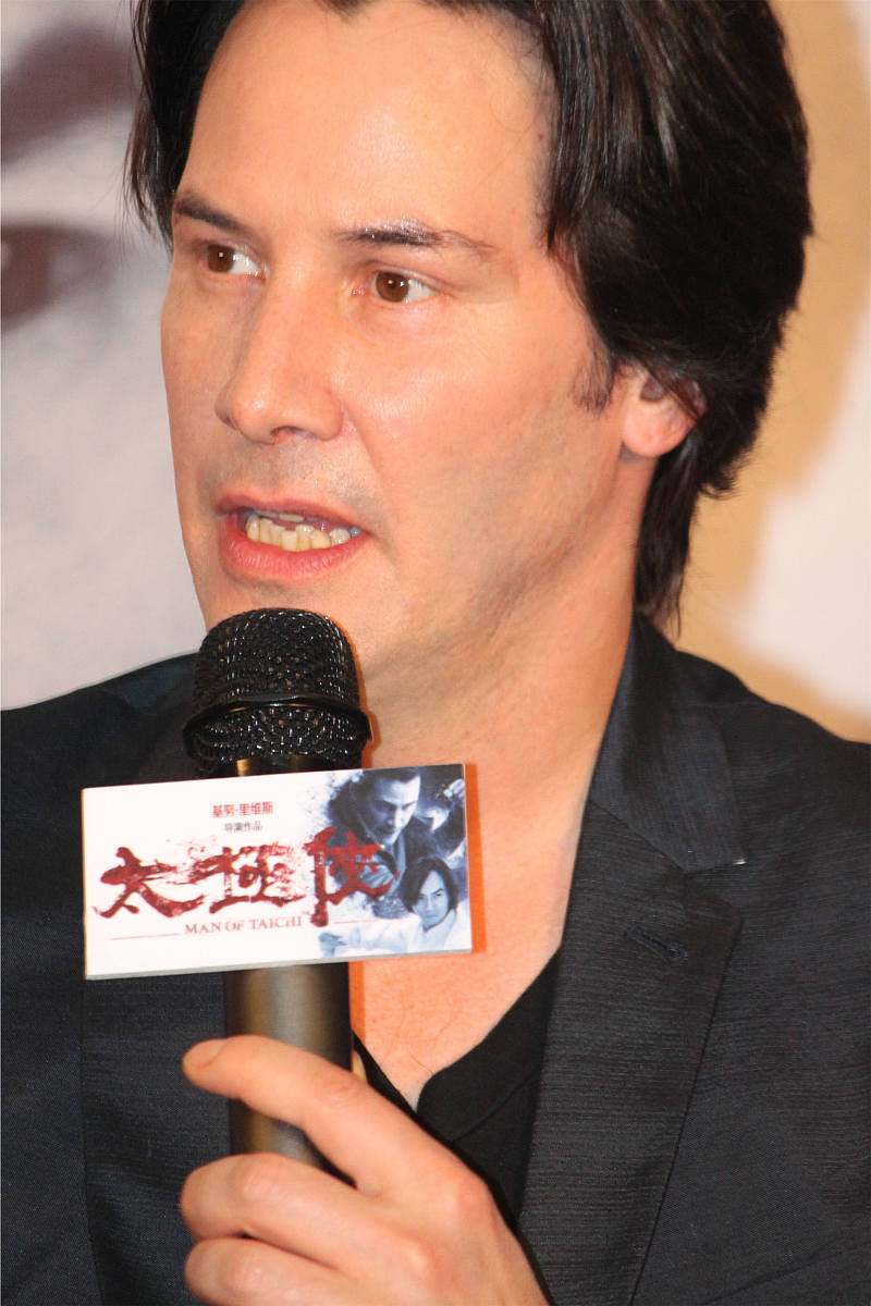 2013年06月26日,广州,电影《太极侠》举行新闻发布会.基努·里维斯(ke