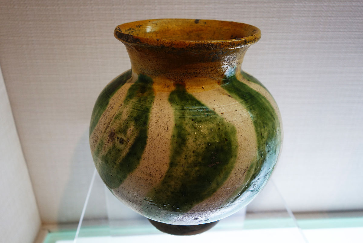 2016年2月15日,三彩罐,辽代,宁城县出土,内蒙古赤峰博物馆文物.