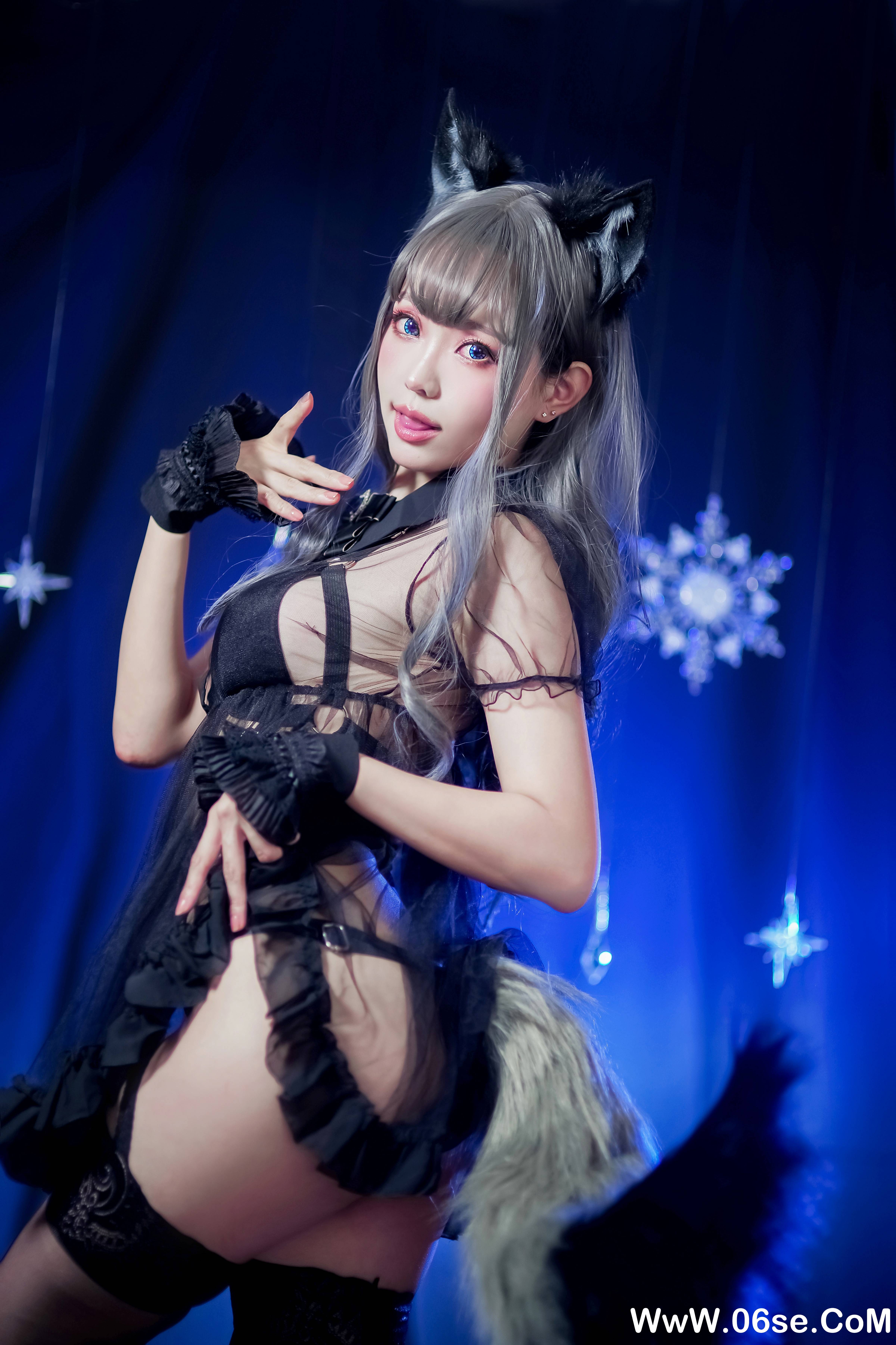 图片[8]-Ely_eee(ElyEE子) NO.038 — 灰太狼-黑色透视[24P+9V171M]-六色网