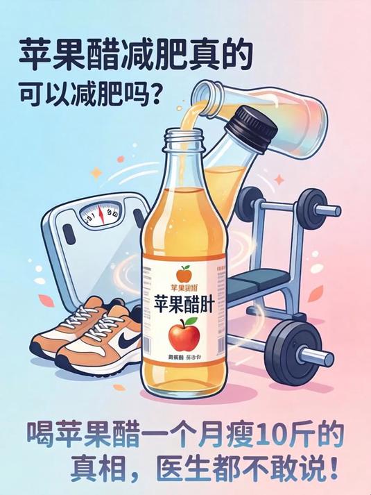 苹果醋减肥真的可以减肥吗？喝苹果醋一个月瘦10斤的真相，医生都不敢说！