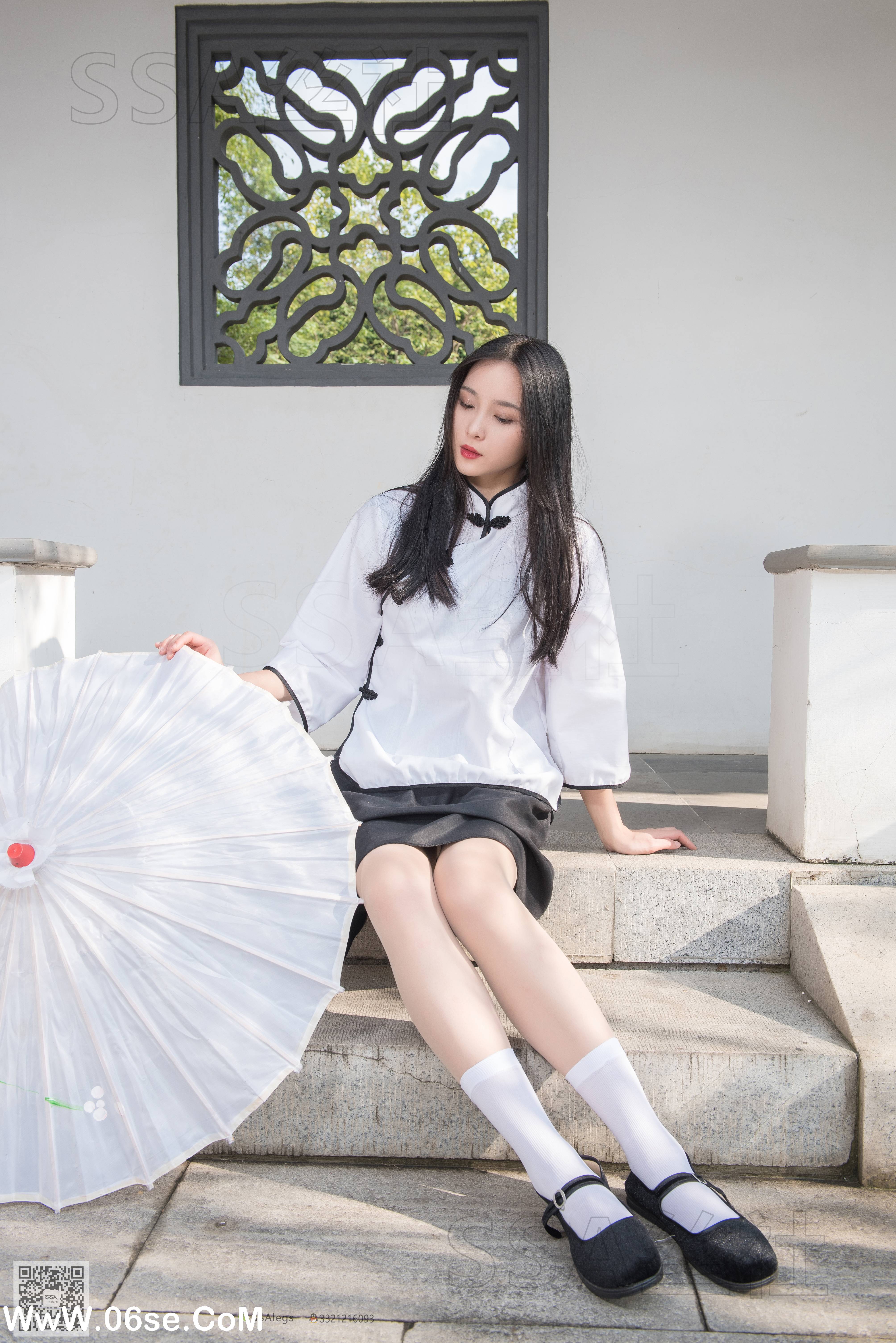 图片[29]-[SSA丝社] NO.068 君君 民国学妹肉丝白袜[120P1.85G]-六色网