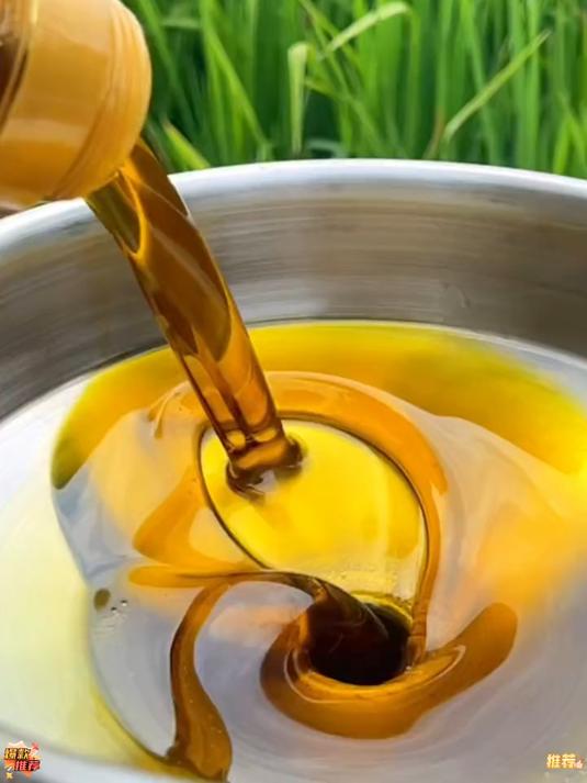 现榨纯菜籽油_只有在农村上能吃到这么新鲜的菜籽油了油香四溢