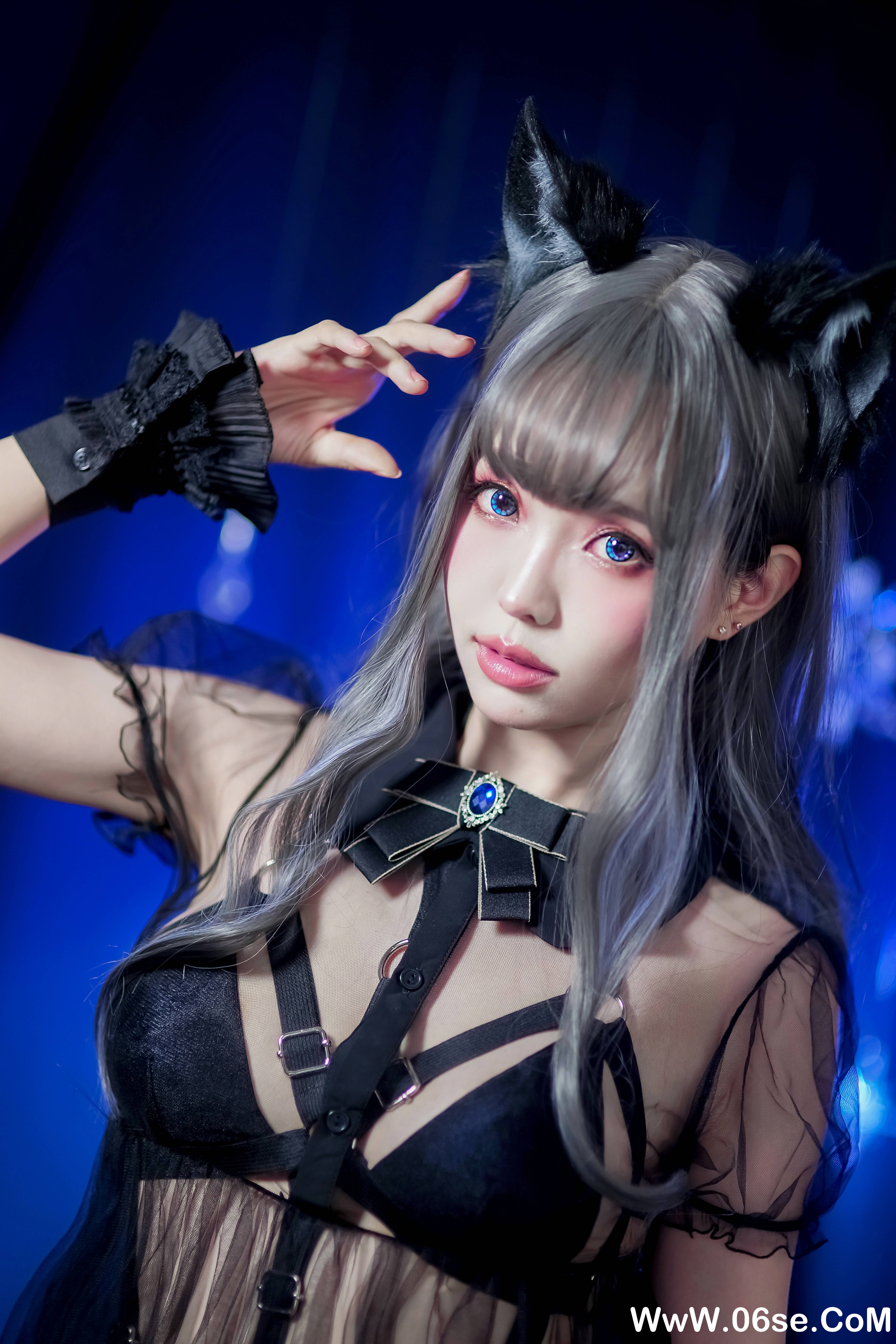 Ely_eee(ElyEE子) NO.038 — 灰太狼-黑色透视[24P+9V171M]-六色网