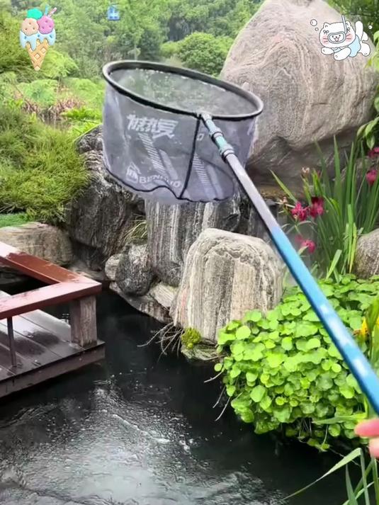 多功能抄网杆定位精准承重强钓鱼必备工具