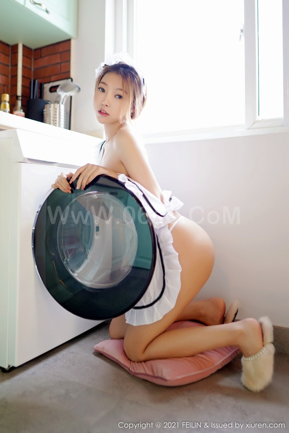图片[53]-[FEILIN嗲囡囡] VOL.423 冯木木LRIS 家居女友-六色网