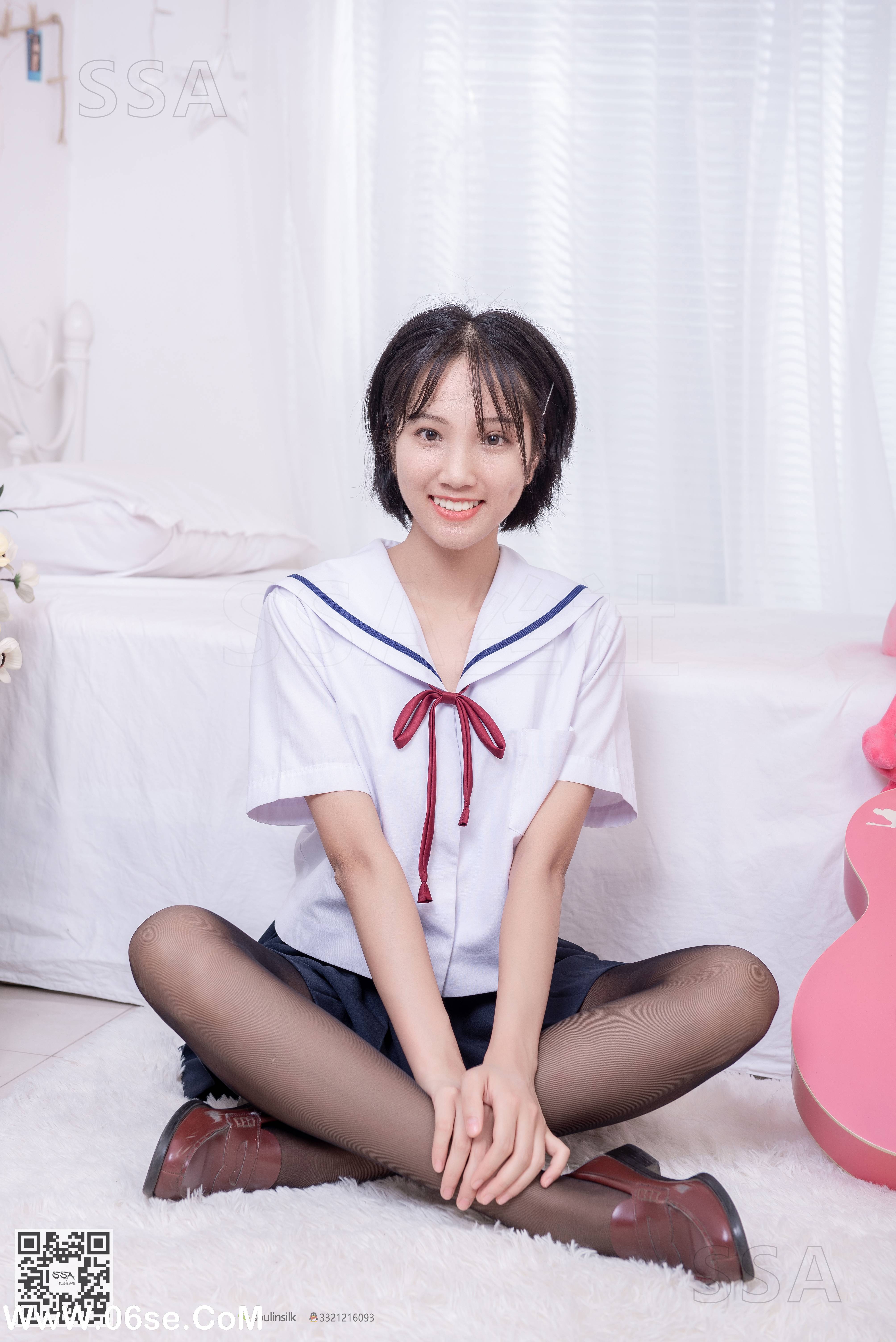 图片[23]-[SSA丝社] NO.169 小佩 JK制服黑丝[148P1.68G]-六色网