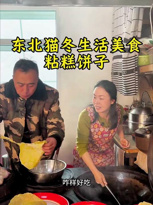 欢迎收看我的猫冬生活 今日菜系年糕饼子配萝卜汤嘎嘎香