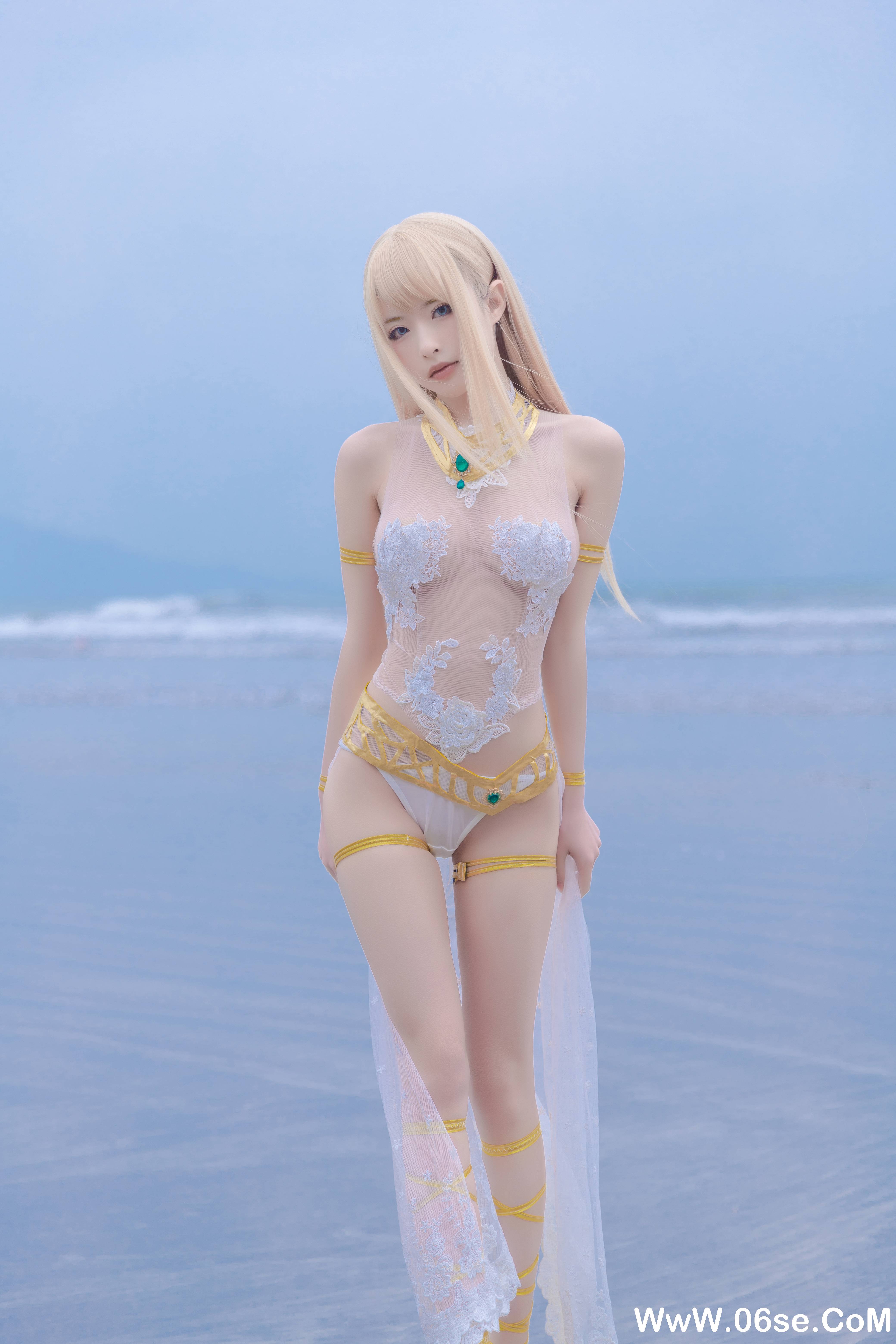 图片[2]-清水由乃 NO.025 – 玛丽萝丝白色泳衣[33P355M]-六色网